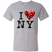 Banksy’s I Love New York Men’s V-Neck T-Shirt
