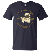 The Pug Life Men’s V-Neck T-Shirt