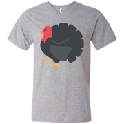 Turkey Thanksgiving Emoji Men’s V-Neck T-Shirt