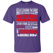 Baseball Mom Quote T-Shirt