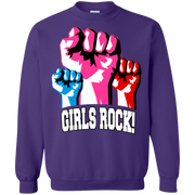 Girls Rock! Womens Protest Uni Sex Sweatshirt