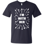 Im With Her! Womens Day! Men’s V-Neck T-Shirt