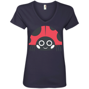Lady Bird Emoji Ladies’ V-Neck T-Shirt