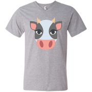 Cow Face Emoji Men’s V-Neck T-Shirt