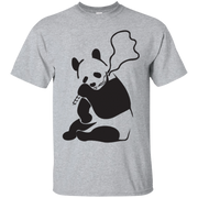 Banksys Panda Smoking Bamboo T-Shirt