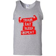 Train, Eat, Sleep, Repeat Tank Top