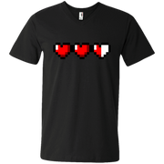 Gamer Lives Hearts Half Life Gone Men’s V-Neck T-Shirt