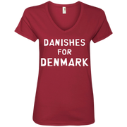 Danishes for Denmark SP Ladies’ V-Neck T-Shirt