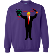 Trump Holding Statue of Liberty Head America First Sweatshirt