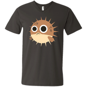 Puff Fish Emoji Men’s V-Neck T-Shirt