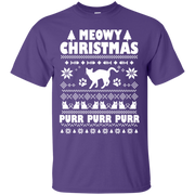 Meowy Christmas Cat Christmas T-Shirt