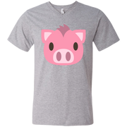 Pig Face Emoji Men’s V-Neck T-Shirt
