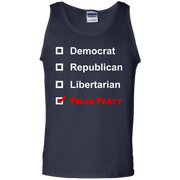 Democrat, Republican, Libertarian, Freak Party Tank Top