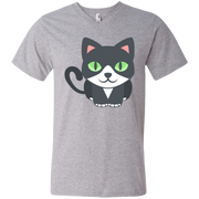Cat Emoji Men’s V-Neck T-Shirt
