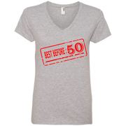 Best Before 50 Ladies’ V-Neck T-Shirt