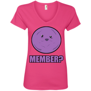 Giant Member Berries Member? Ladies’ V-Neck T-Shirt