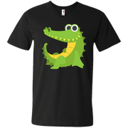 Sexy Crocodile Emoji Men’s V-Neck T-Shirt