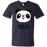 Pandas Make Me Happy, You Not so Much Men’s V-Neck T-Shirt