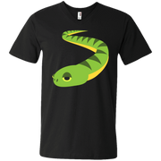 Snake Emoji Men’s V-Neck T-Shirt