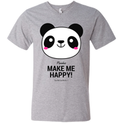 Pandas Make Me happy, You Not so Much Men’s V-Neck T-Shirt