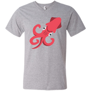 Squid Emoji Men’s V-Neck T-Shirt