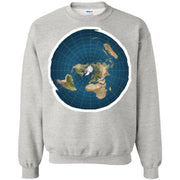 Flat Earth Wavy Effect Map Sweatshirt