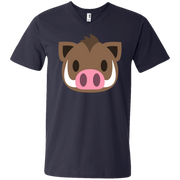 Wart Hog Emoji Men’s V-Neck T-Shirt