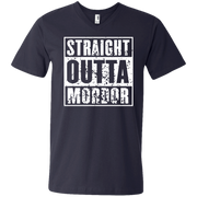 Straight Outta Mordor Men’s Printed V-Neck T-Shirt