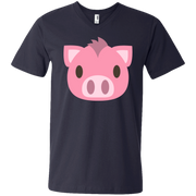 Pig Face Emoji Men’s V-Neck T-Shirt