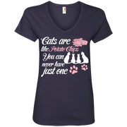 Cats are like Potato Chips, You Can never have just one Ladies’ V-Neck T-Shirt