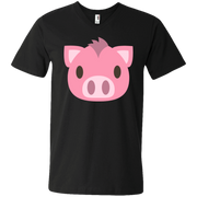 Pig Face Emoji Men’s V-Neck T-Shirt