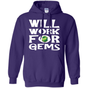 Will Work for Gems Gamer Hoodie