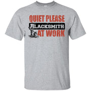 Quiet Please Black Smith at Work T-Shirt