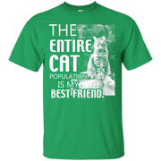 The Entire Cat Population is my best Friend T-Shirt