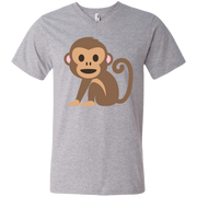 Monkey Emoji Men’s V-Neck T-Shirt