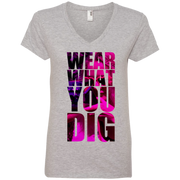 Wear what you Dig  Ladies’ V-Neck T-Shirt