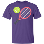 Tennis Racket and Ball Emoji T-Shirt