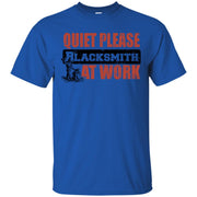 Quiet Please Black Smith at Work T-Shirt
