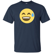 Nervous Laugh Emoji Face T-Shirt