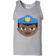 Black Policeman Emoji Tank Top