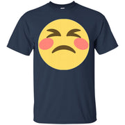 Tense Emoji Face T-Shirt