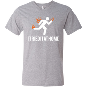 I TRIED IT AT HOME  Men’s V-Neck T-Shirt