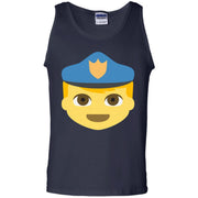 Yellow Policeman Emoji Tank Top