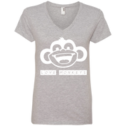 Love Monkeys Ladies’ V-Neck T-Shirt