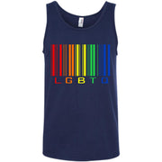 LGBTQ Rainbow Barcode Tank Top