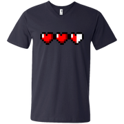 Gamer Lives Hearts Half Life Gone Men’s V-Neck T-Shirt