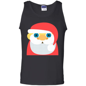 Yellow Santa Emoji Tank Top