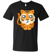 Bored Tiger Emoji Men’s V-Neck T-Shirt