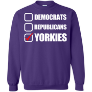 Democrats, Republicans, Yorkies Funny Dog Sweatshirt