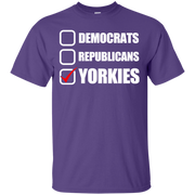 Democrats, Republicans, Yorkies Funny Dog Tee T-Shirt